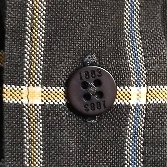 Lucchese Black and Yellow Plaid Shirt - Picture 4 of 6